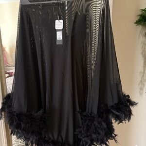 Fashion Nova Sheer Black Top